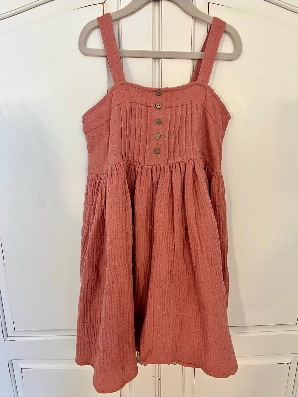 Rylee + Cru Dusty Rose Cotton Sundress
